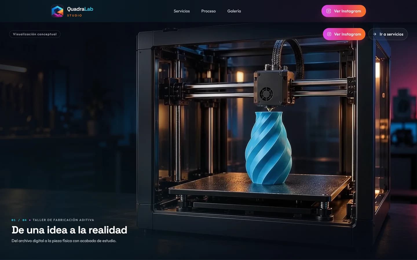Captura del proyecto QuadroLab Studio