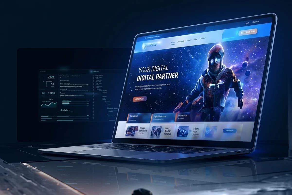 Plataforma web de alto rendimiento en ordenador portátil
